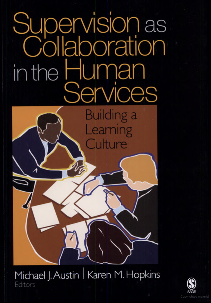 supervision as collaboration in the human services book cover